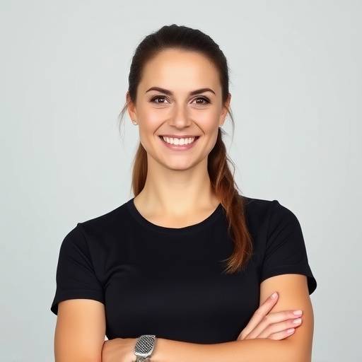 Portrait of Anya Petrova, Personal Trainer at Vitality Hub, smiling